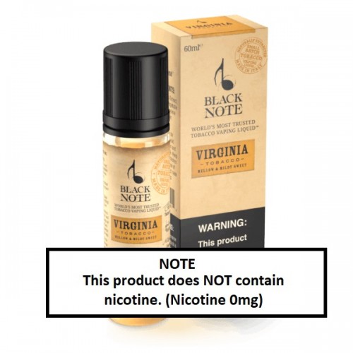 *Clearance Sale* Black Note Virginia Tobacco 60ml (Formerly Prelude) (JAPAN Domestic Shipping)