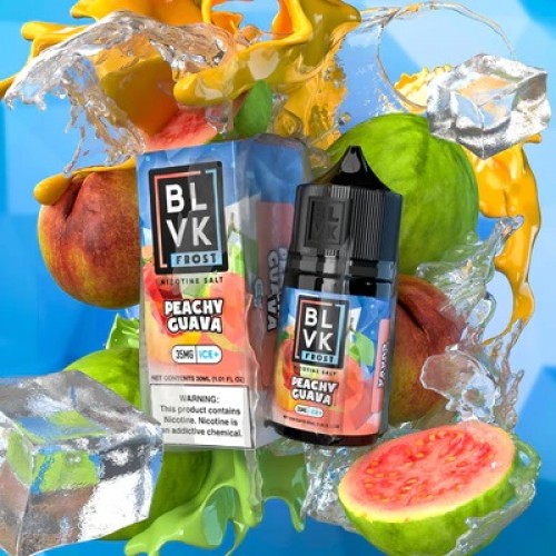 BLVK Frost E-Liquid Peachy Guava ICE+ Nicotine Salt 30ml