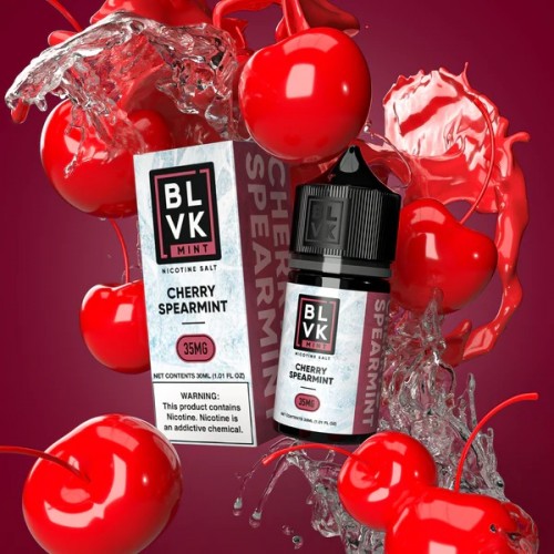 BLVK Mint E-Liquid Cherry Spearmint Nicotine Salt 30ml