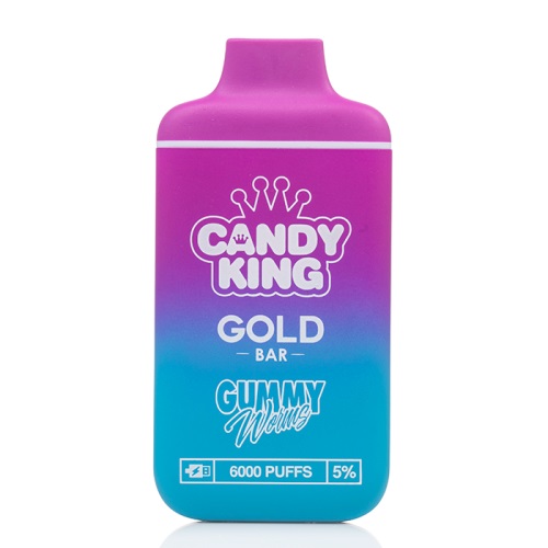 Candy King Gold Bar Disposable 6000 Puffs - Gummy Worms