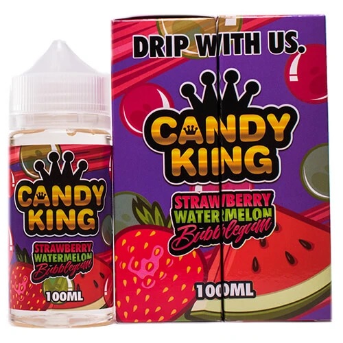Candy King Strawberry Watermelon Bubblegum 100ml (JAPAN Domestic Shipping)