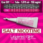 Flavorless SALT Nictoine Liquid,  Czar Nicotine Tube - Pink SALT 750mg, Pack of 20 tubes (1.875ml/tube)