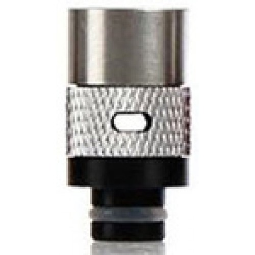 510 Wide-Bore 14mm Adjustable Airflow Drip Tip - Delrin Fitting, Aluminum, Stainless Steel Mouth Piece