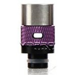 510 Wide-Bore 14mm Adjustable Airflow Drip Tip - Delrin Fitting, Aluminum, Stainless Steel Mouth Piece