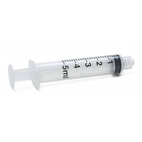 5ml Luer Lock Syringe with Blunt Needle Tip - 14ga. x 1.5inch Olive 