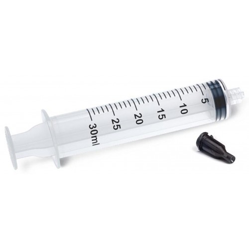 30ml Luer Lock Syringe with Blunt Needle Tip - 14ga. x 1.5inch Olive 