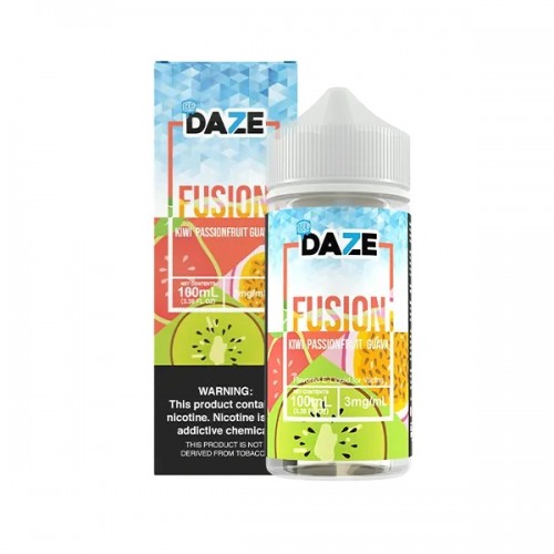 7 Daze Fusion Kiwi Passionfruit Guava ICED 100ml (JAPAN Domestic Shipping)