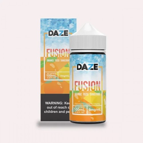 7 Daze Fusion Orange Yuzu Tangerine ICED 100ml (JAPAN Domestic Shipping)