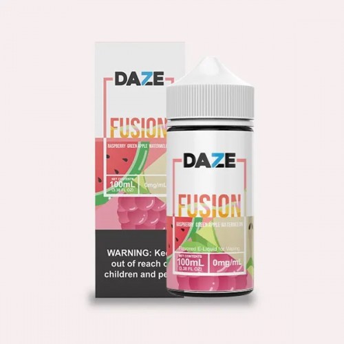 7 Daze Fusion Raspberry Green Apple Watermelon 100ml