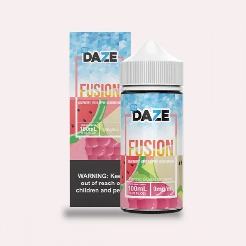 7 Daze Fusion Raspberry Green Apple Watermelon ICED 100ml (JAPAN Domestic Shipping)