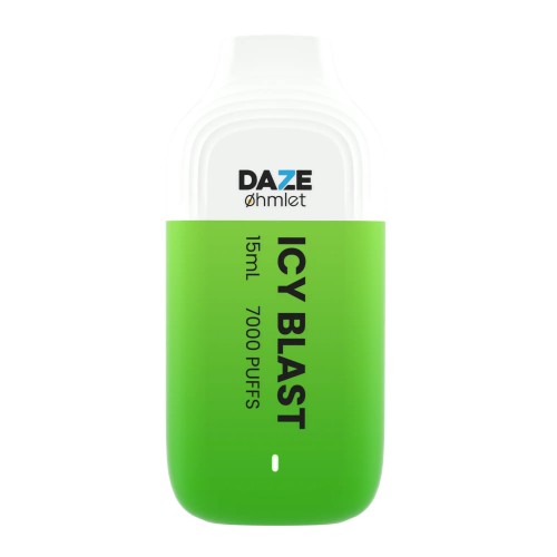7 DAZE Ohmlet Disposable - Icy Blast | 7000 Puffs, Rechargeable
