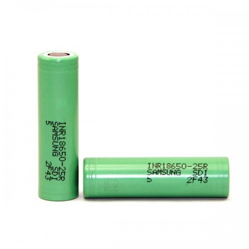 Samsung INR18650-25R 2500mAh Battery - Flat Top