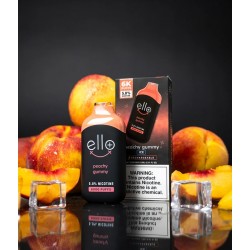 BLVK Ello Plus 使い捨てデバイス 6000 パフ - ピーチ―グミ