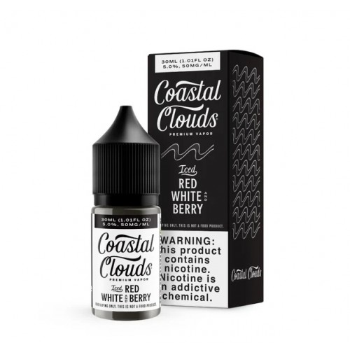 Coastal Clouds Salt ICED レッドホワイトアンドベリー 30ml Coastal Clouds Salt ICED レッドホワイトアンドベリー 30ml