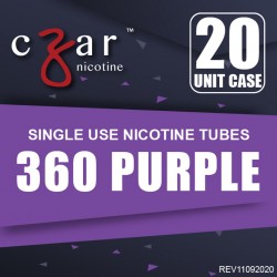 無味ニコチンリキッド,  Czar Nicotine  チューブ - パープル 360mg, 20 チューブ パック (0.9ml/tube) 無味ニコチンリキッド,  Czar Nicotine  チューブ - パープル 360mg, 20 チューブ パック (0.9ml/tube)