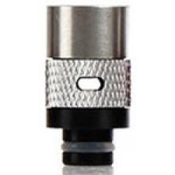 510 ワイドボア14mm エアーフロー調整可能ドリップチップ - デルリン-(フィッティング), アルミニウム, ステンレススチール(マウスピース)