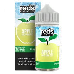 *クリアランスセール* Reds E-Juice アップル・ゴールド・キウイ アイス 100ml (日本国内配送)