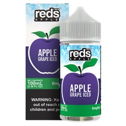 *クリアランスセール* Reds E-Juice アップル グレープ・アイス 100ml (日本国内配送)